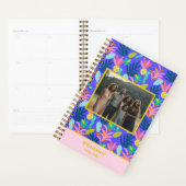 Aangepaste foto familieplanner bloem chic 2026 planner (Display)