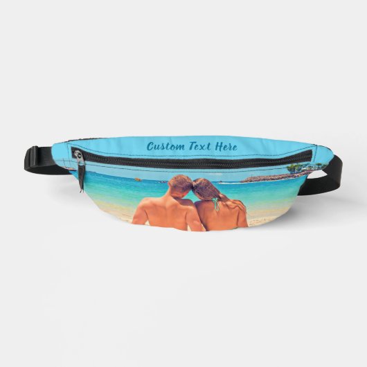 Aangepaste foto Fanny Pack met uw foto's en tekst Heuptasje (Voorkant)