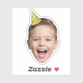 Aangepaste foto feestfavor sticker (Vel)