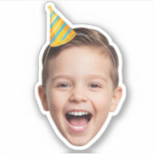 Aangepaste foto feestfavor sticker (Voorkant)