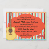 Aangepaste foto Fiesta Birthday Uitnodiging (Achterkant)