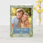 Aangepaste foto Fijne Moederdag bloemstuk Kaart (Gele Bloem)