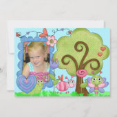 Aangepaste foto Filitaire Bug Birthday Uitnodiging (Voorkant)