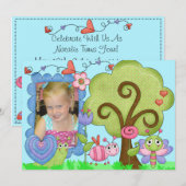 Aangepaste foto Filitaire Bug Birthday Uitnodiging (Voorkant / Achterkant)