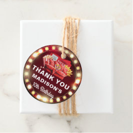 Aangepaste foto film Night Cinema Verjaardag Bedankjes Labels