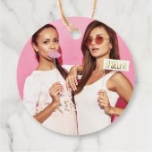 Aangepaste foto film Night Cinema Verjaardag Bedankjes Labels (Achterkant)