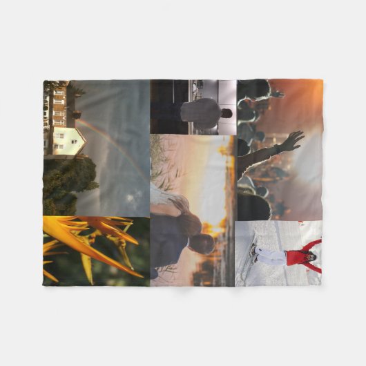 Aangepaste foto fleece deken (Voorkant (Horizontaal))