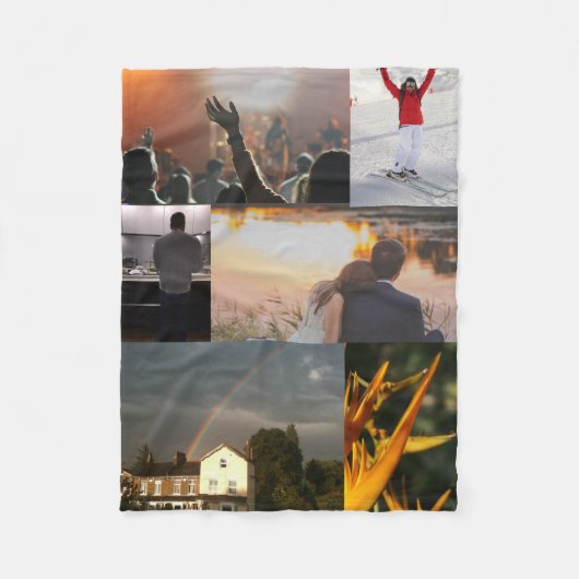 Aangepaste foto fleece deken (Voorkant)