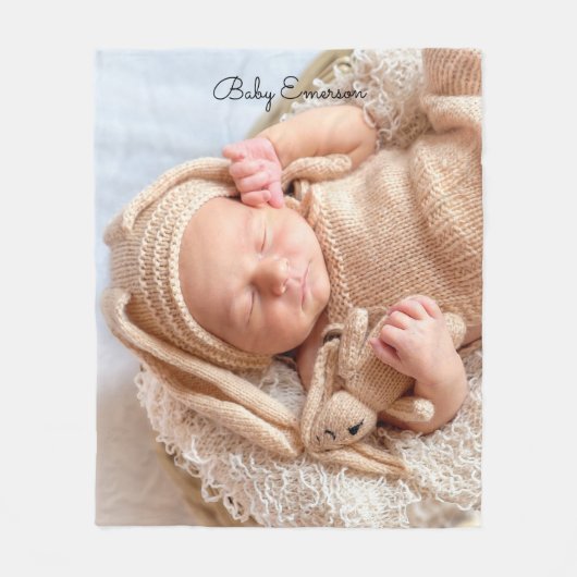 Aangepaste foto fleece deken (Voorkant)