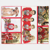 Aangepaste Foto Fleece Deken Kerstmis Herinneringe (Voorkant (Horizontaal))