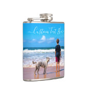 Aangepaste foto fles Ontwerp je eigen foto's en te Heupfles (Rechts)