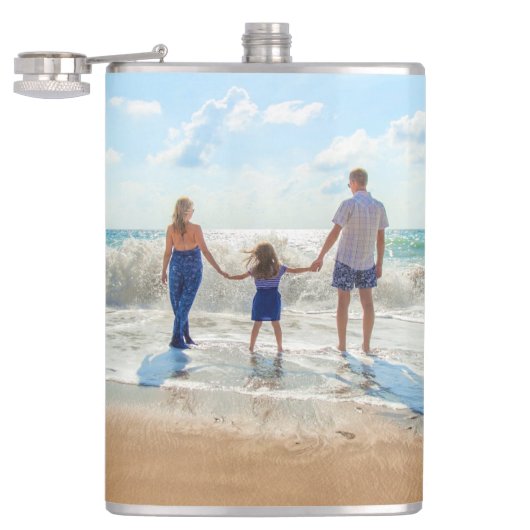 Aangepaste foto flits uw eigen ontwerp gepersonali heupfles (Geopend)