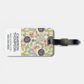 Aangepaste foto Floral achtergrond 3 Bagagelabel (Achterkant horizontaal)