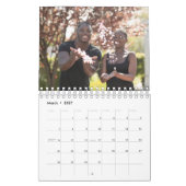 Aangepaste foto Floral Stripes Creëer Your Own 202 Kalender (Mar 2027)