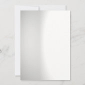 Aangepaste foto Floral Wreath Invitation Kaart (Achterkant)