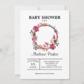 Aangepaste foto Floral Wreath Kaart (Voorkant)