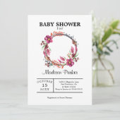 Aangepaste foto Floral Wreath Kaart (Staand voorkant)