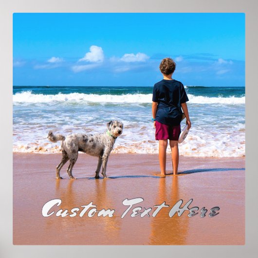 Aangepaste foto-Folie Prints Geef je foto's en tek (Voorkant)