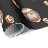 Aangepaste foto football cadeaupapier (Rol Hoek)