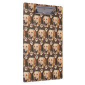 Aangepaste foto foto foto Pattern Dog Name Spiral Klembord (Rechts)