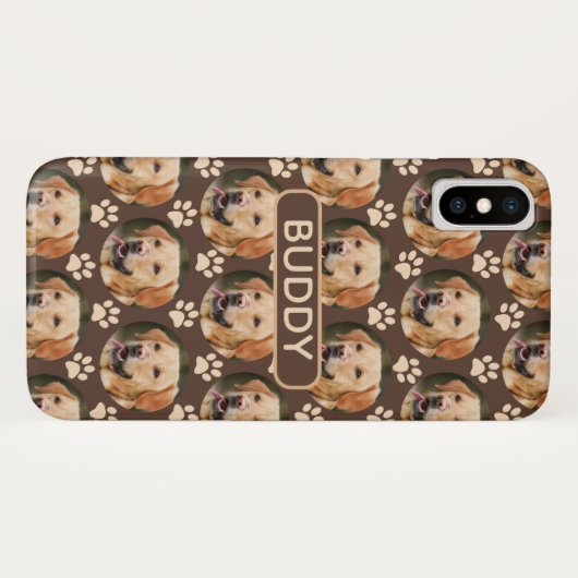 Aangepaste foto foto foto Pattern-naam Case-Mate iPhone Case (Achterkant (horizontaal))