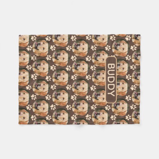 Aangepaste foto foto foto Pattern-naam Fleece Deken (Voorkant (Horizontaal))