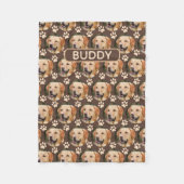 Aangepaste foto foto foto Pattern-naam Fleece Deken (Voorkant)