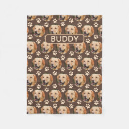 Aangepaste foto foto foto Pattern-naam Fleece Deken