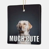 Aangepaste foto foto Funny Much Cute Meme Style Keramisch Ornament (Links)