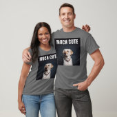 Aangepaste foto foto Funny Much Cute Meme Style T-shirt (Unisex)