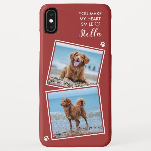 Aangepaste foto foto-inklage Pet Dog Quote Cute Ph Case-Mate iPhone Case (Achterkant)