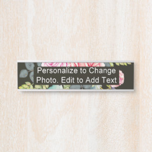 Aangepaste foto Foto Naam School Kantoor Home Deurbordje