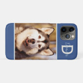 Aangepaste foto foto van Pet Dog Cat Cute Monogram Case-Mate iPhone Case (Achterkant (horizontaal))