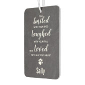 Aangepaste foto foto van Pet Dog Memorial Foto Luchtverfrisser (Links)