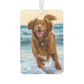 Aangepaste foto foto van Pet Dog Memorial Foto Luchtverfrisser (Achterkant)