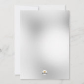 Aangepaste foto foto van Pet JOY Paw afdrukken Feestdagenkaart (Achterkant)