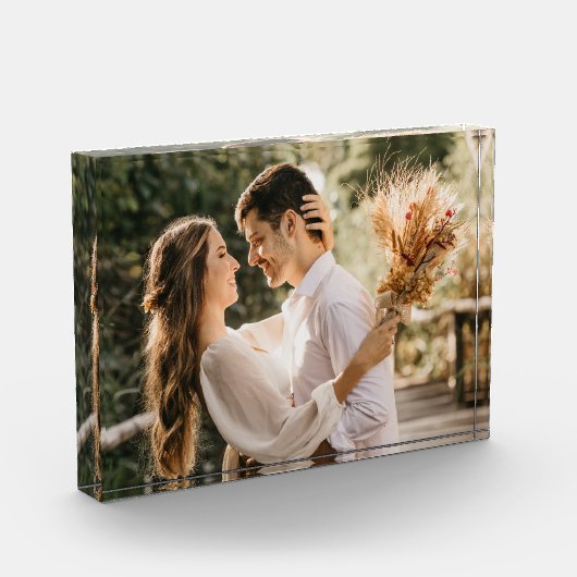 Aangepaste foto fotoblok, cadeau voor mama, papa c (Links)