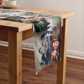 Aangepaste foto foto's Collage Familienaam 14 Fami Korte Tafelloper (Voorbeeld)