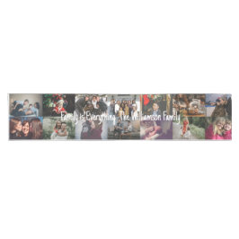 Aangepaste foto foto's Collage Familienaam 14 Fami Korte Tafelloper