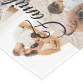 Aangepaste foto foto's Collage Familienaam 14 Fami Korte Tafelloper (Hoek)