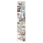 Aangepaste foto foto's Collage Familienaam 14 Fami Korte Tafelloper (Voorkant)