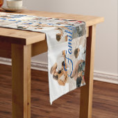 Aangepaste foto foto's Collage Familienaam 14 Fami Korte Tafelloper (Voorbeeld)