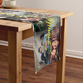 Aangepaste foto foto's Collage Familienaam 14 Fami Korte Tafelloper (Voorbeeld)