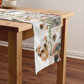 Aangepaste foto foto's Collage Familienaam 14 Fami Korte Tafelloper (Voorbeeld)