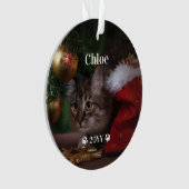 Aangepaste foto foto's en jaarlijkse feestdag ornament (voorkant)