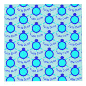 Aangepaste foto foto's van Bright Blue Turtle Dude Kubus (Rechts)