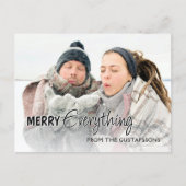 Aangepaste foto Funny Merry Alles Humor Text Briefkaart (Voorkant)
