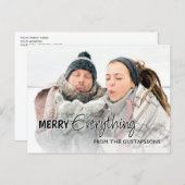 Aangepaste foto Funny Merry Alles Humor Text Briefkaart (Voorkant / Achterkant)