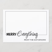 Aangepaste foto Funny Merry Alles Humor Text Feestdagenkaart (Voorkant)