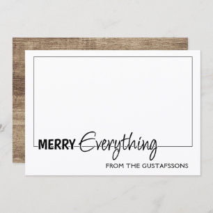 Aangepaste foto Funny Merry Alles Humor Text Feestdagenkaart